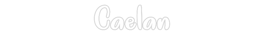 Individuelles Neon: Caelan