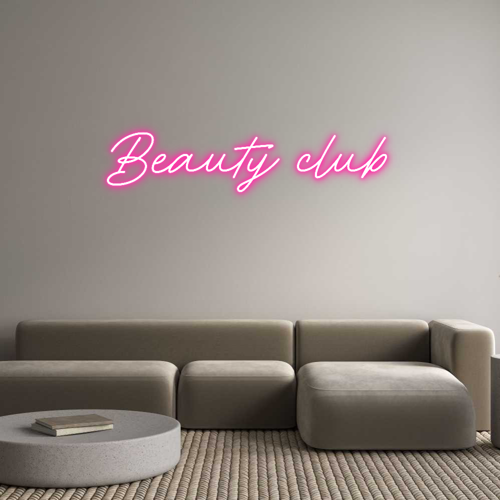 Individuelles Neon: Beauty club