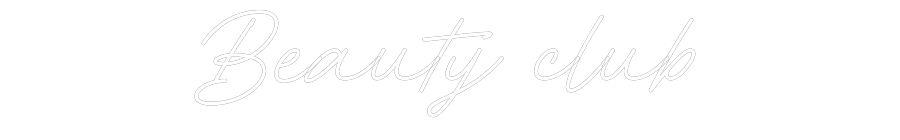 Individuelles Neon: Beauty club