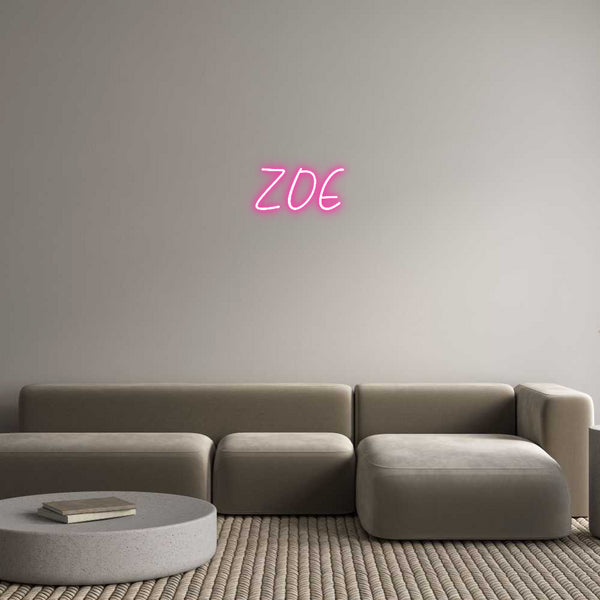 Individuelles Neon: ZOE