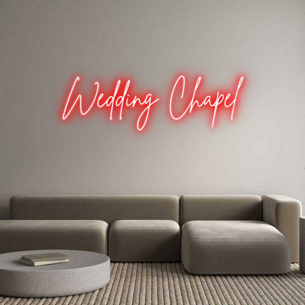 Individuelles Neon: Wedding Chapel