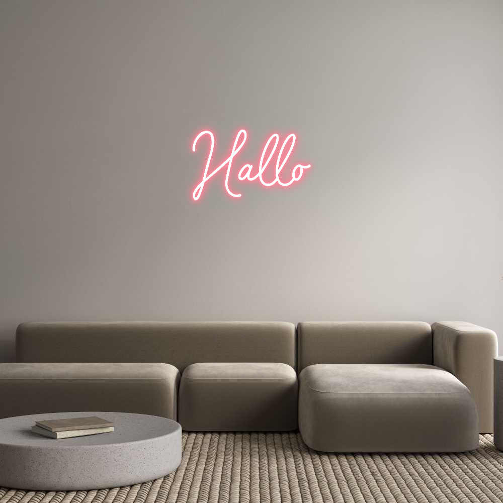 Individuelles Neon: Hallo