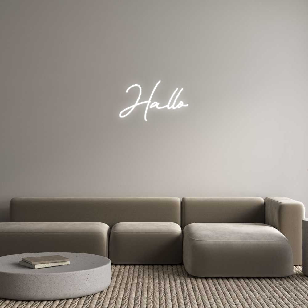 Individuelles Neon: Hallo