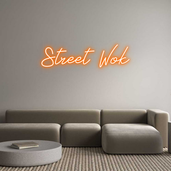 Individuelles Neon: Street Wok