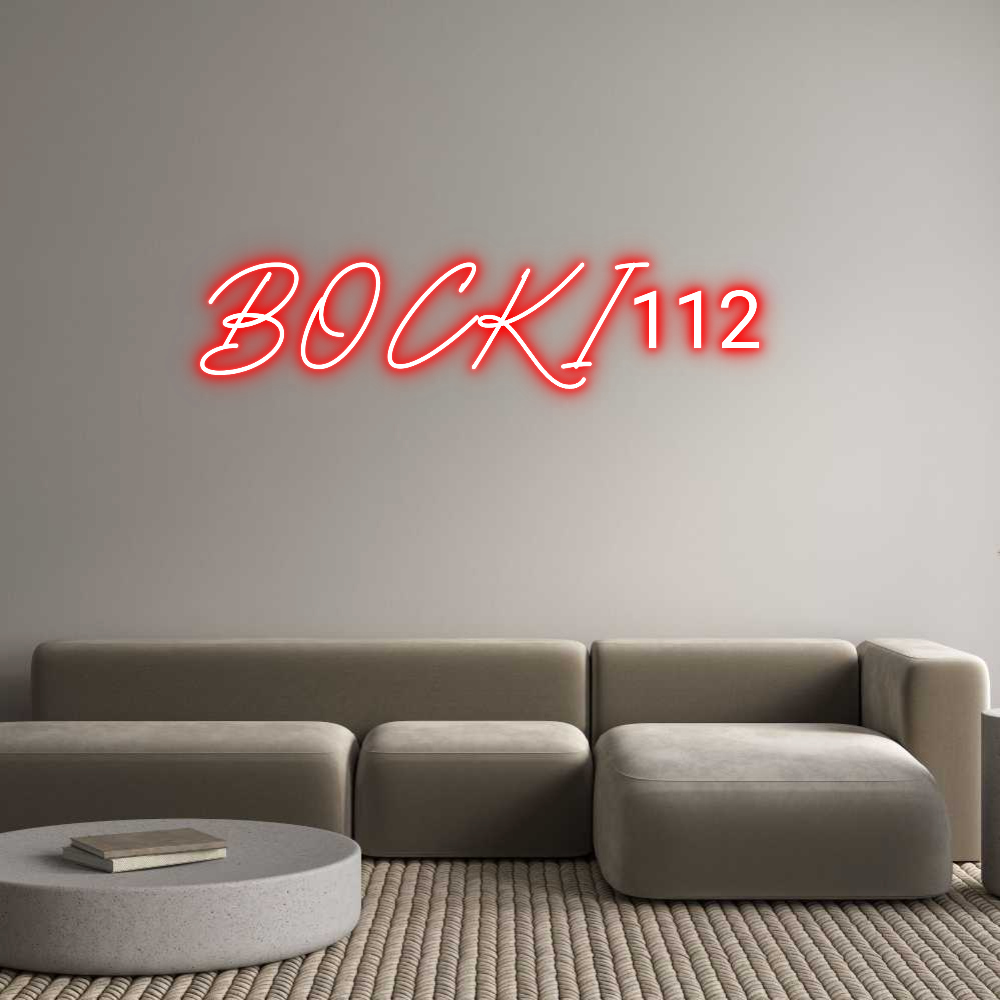 Individuelles Neon: BOCKI112