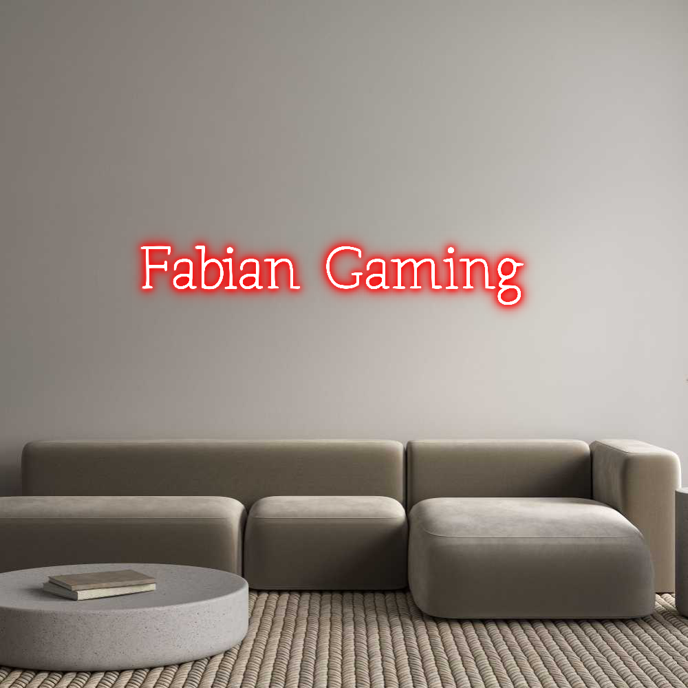 Individuelles Neon: Fabian Gaming