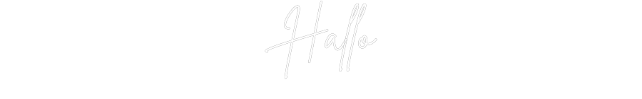 Individuelles Neon: Hallo