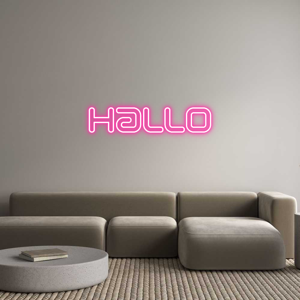 Individuelles Neon: Hallo