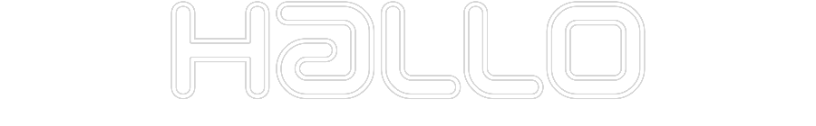 Individuelles Neon: Hallo
