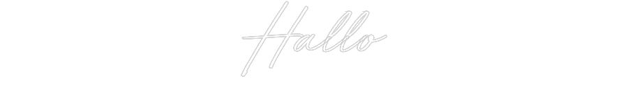 Individuelles Neon: Hallo