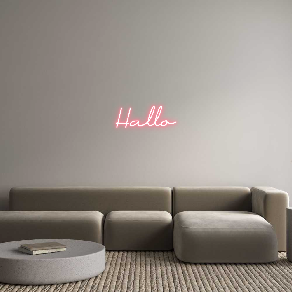 Individuelles Neon: Hallo