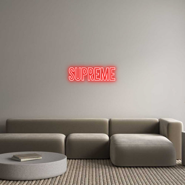 Individuelles Neon: SUPREME