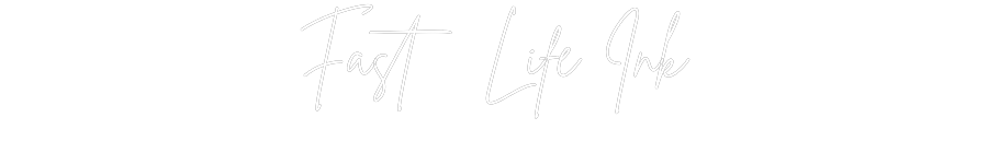 Individuelles Neon: Fast Life Ink
