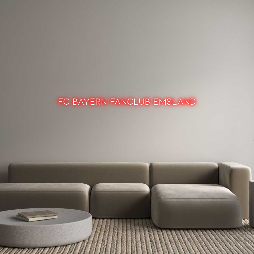 Individuelles Neon: FC Bayern Fan...