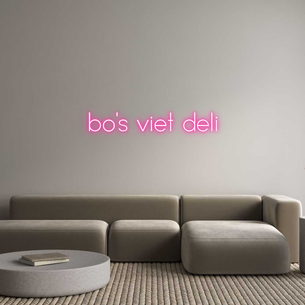 Individuelles Neon: bo's viet deli