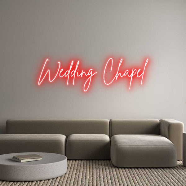 Individuelles Neon: Wedding Chapel