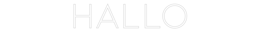 Individuelles Neon: Hallo