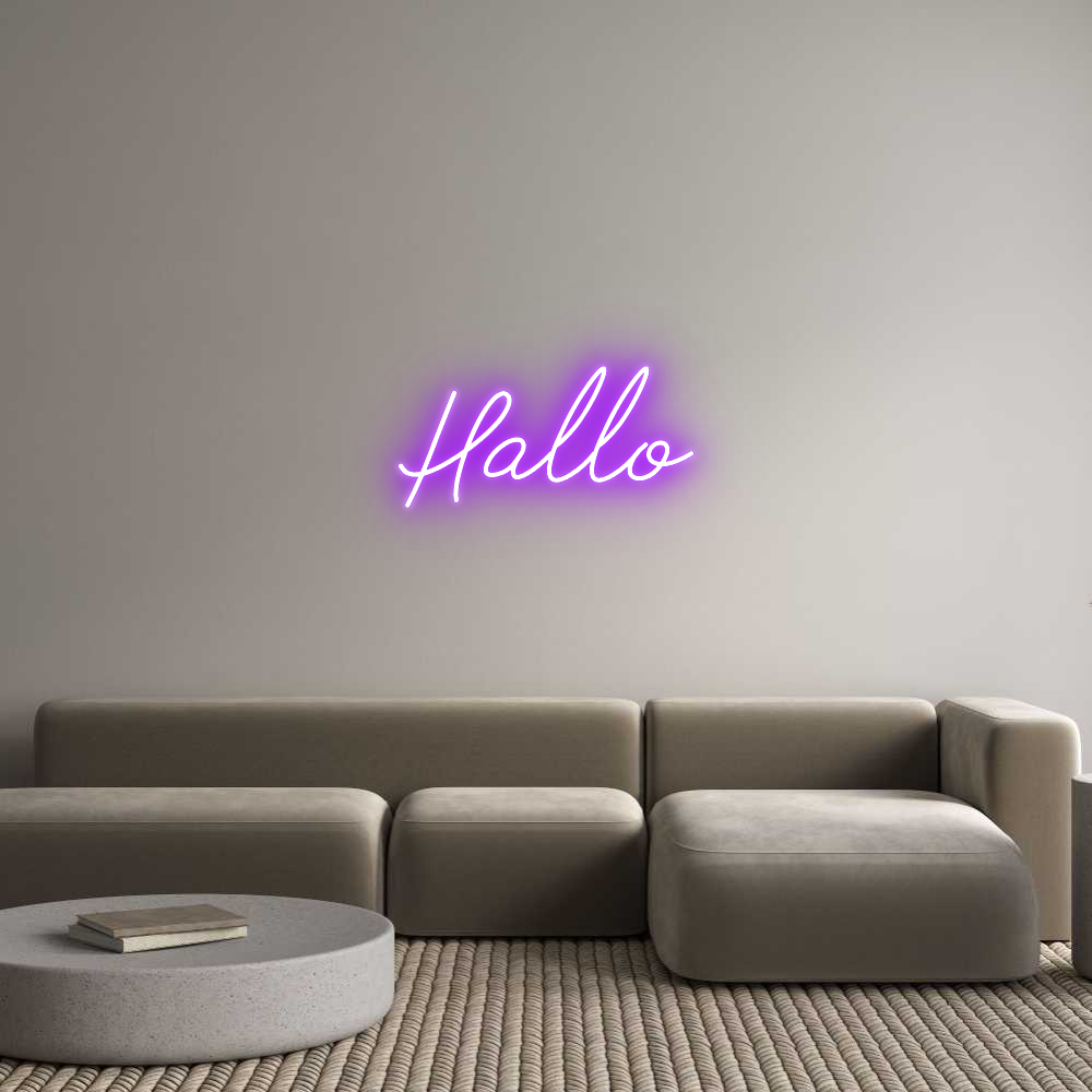 Individuelles Neon: Hallo