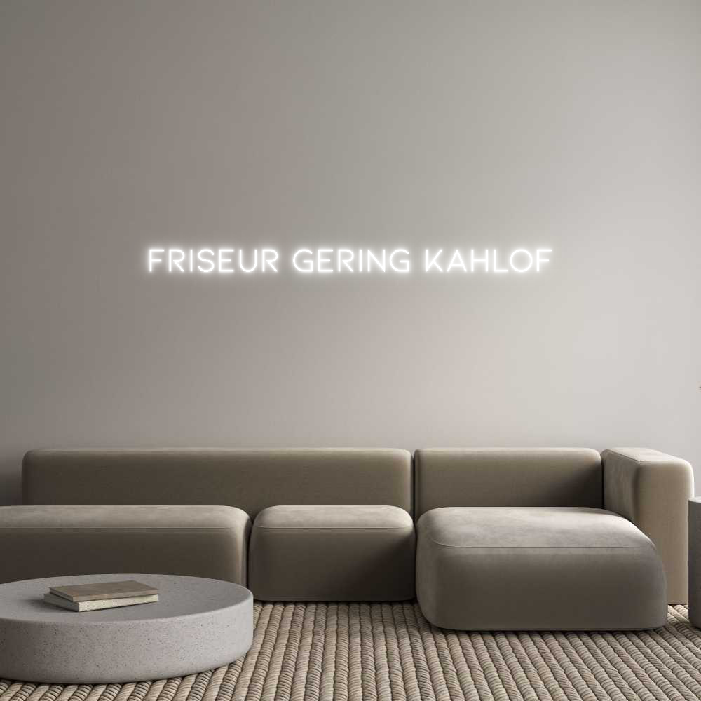 Individuelles Neon: Friseur Gerin...