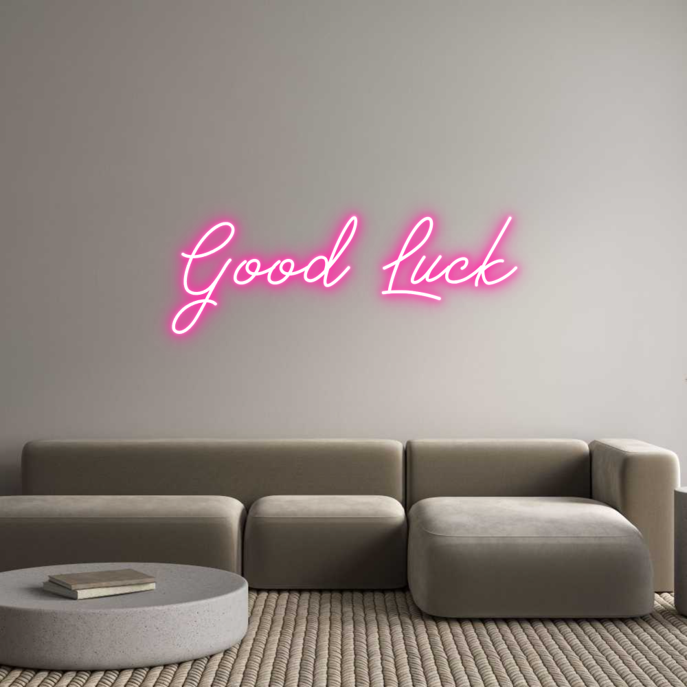 Individuelles Neon: Good Luck