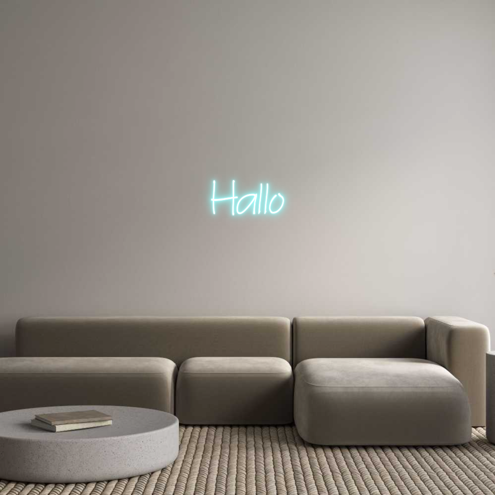 Individuelles Neon: Hallo