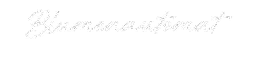 Individuelles Neon: Blumenautomat