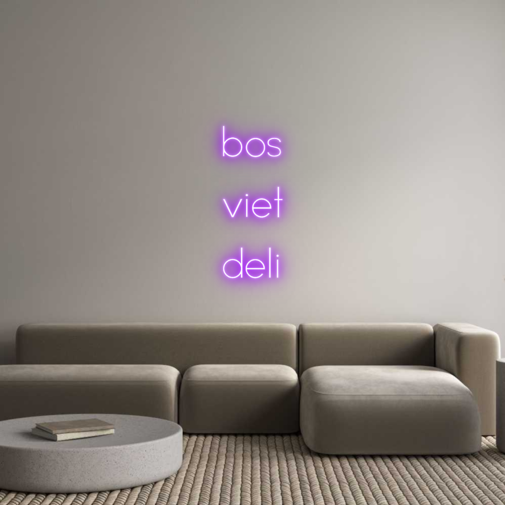 Individuelles Neon: bos
viet
deli