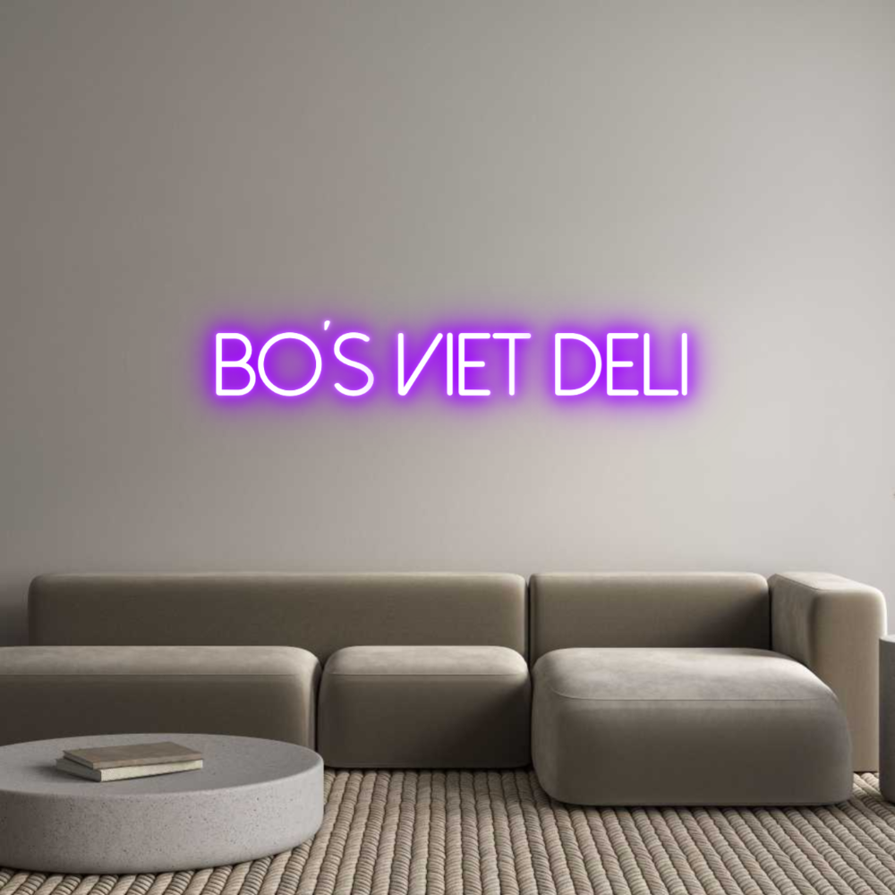 Individuelles Neon: bo´s viet deli