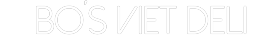 Individuelles Neon: bo´s viet deli
