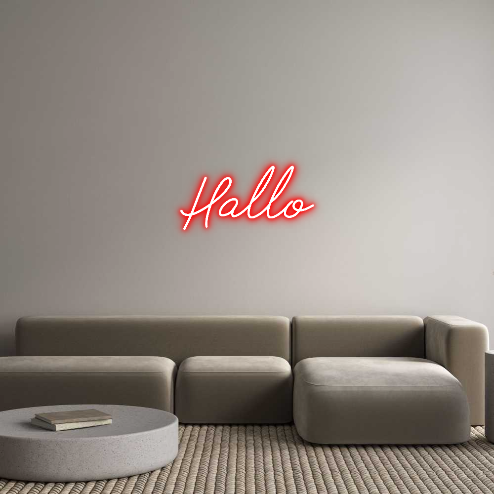 Individuelles Neon: Hallo