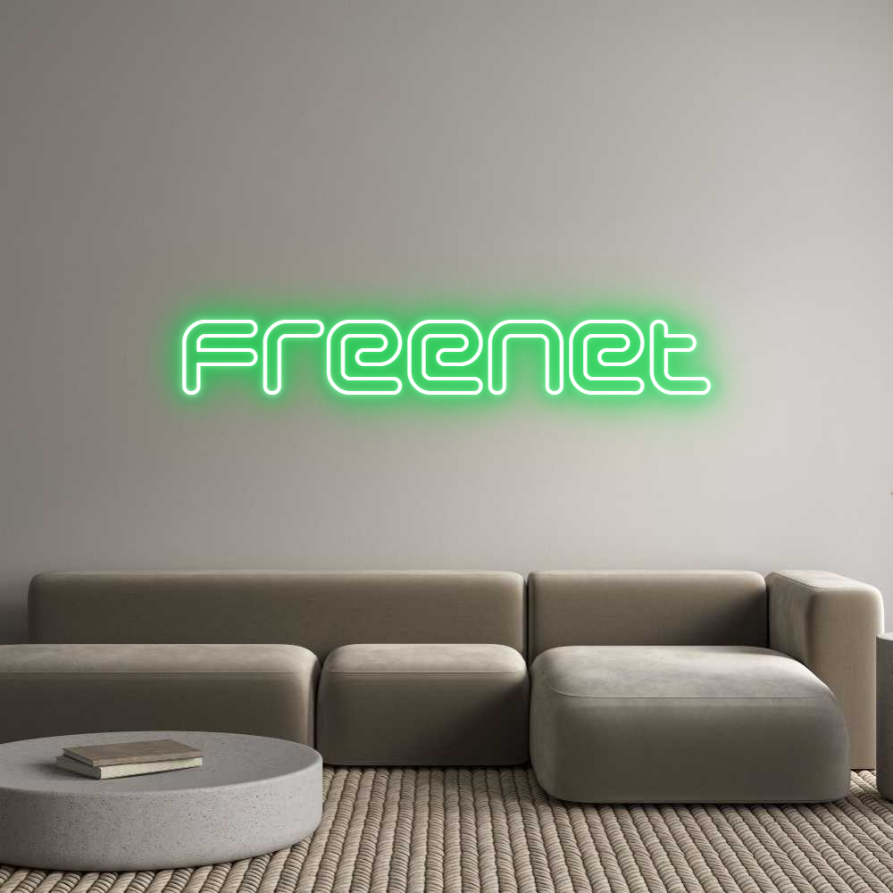 Individuelles Neon: freenet