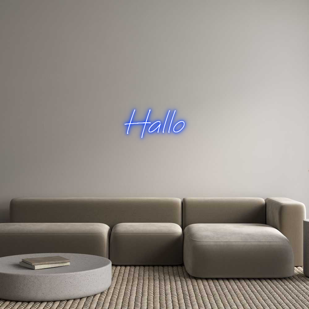 Individuelles Neon: Hallo