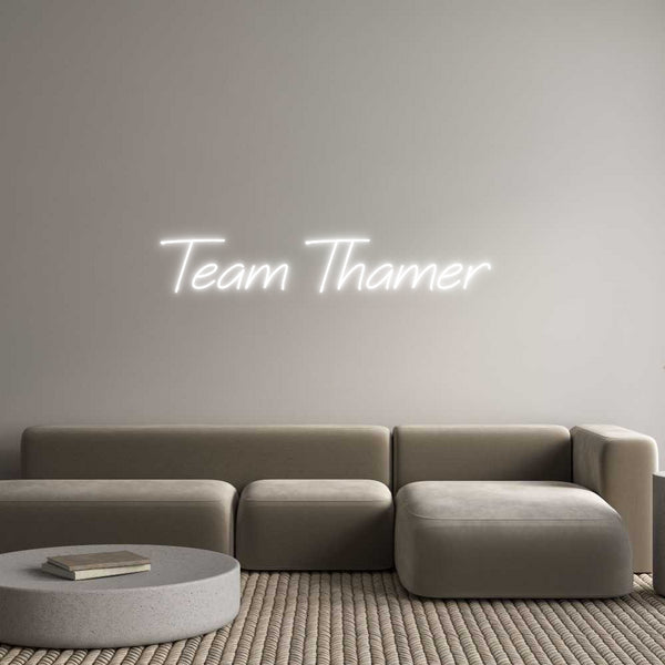 Individuelles Neon: Team Thamer