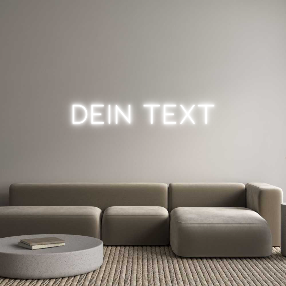 Individuelles Neon: Dein Text