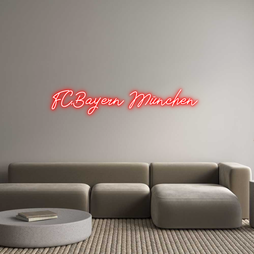 Individuelles Neon: FC.Bayern Mün...
