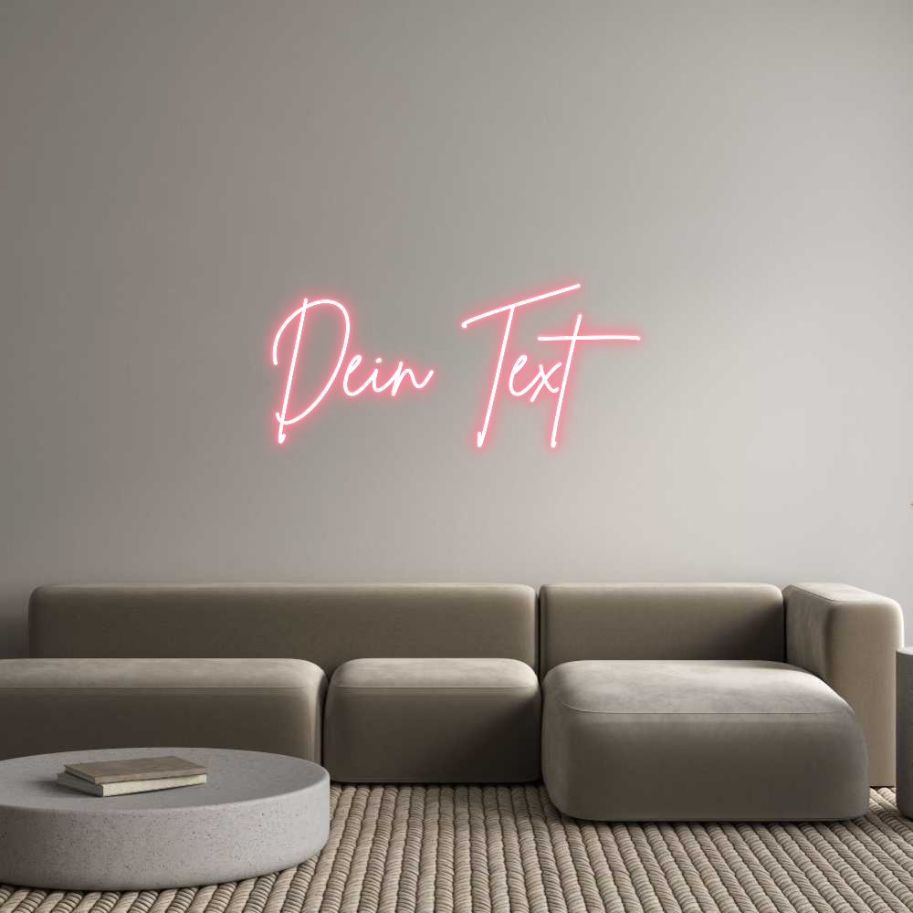 Individuelles Neon: Dein Text