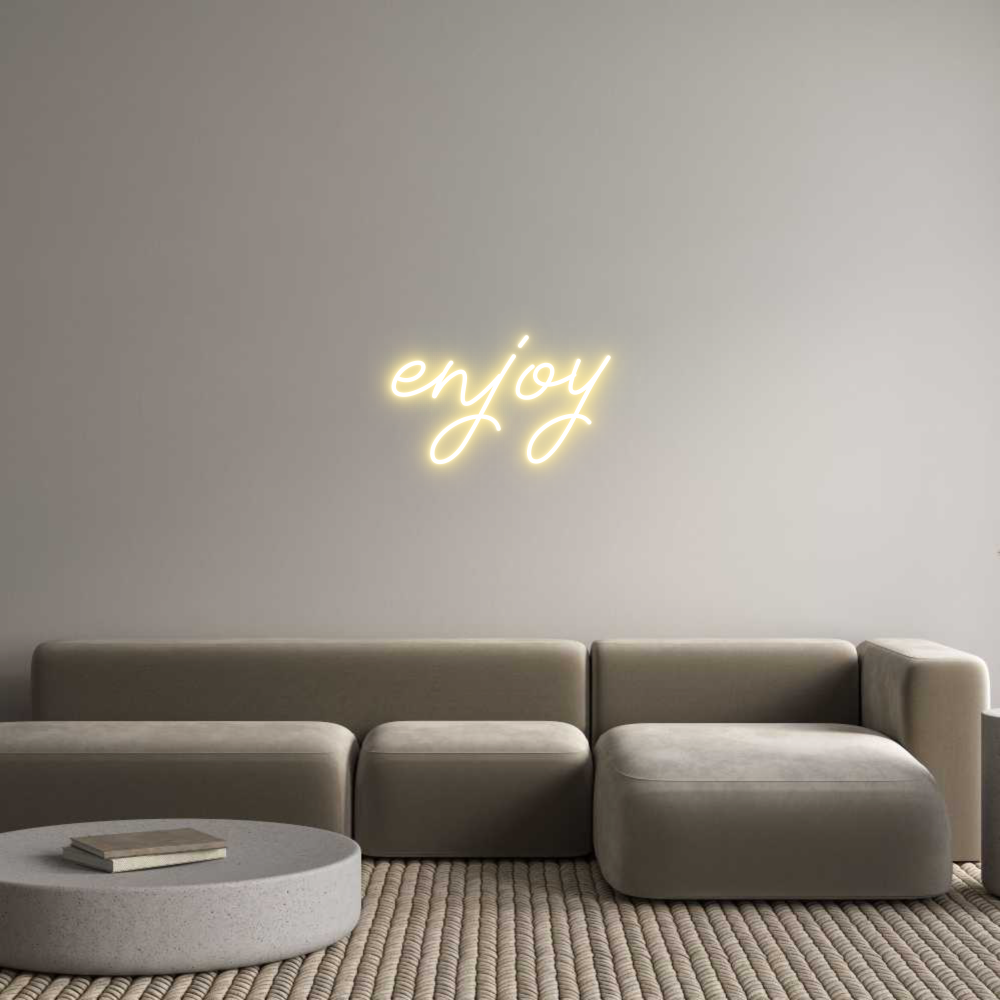 Individuelles Neon: enjoy