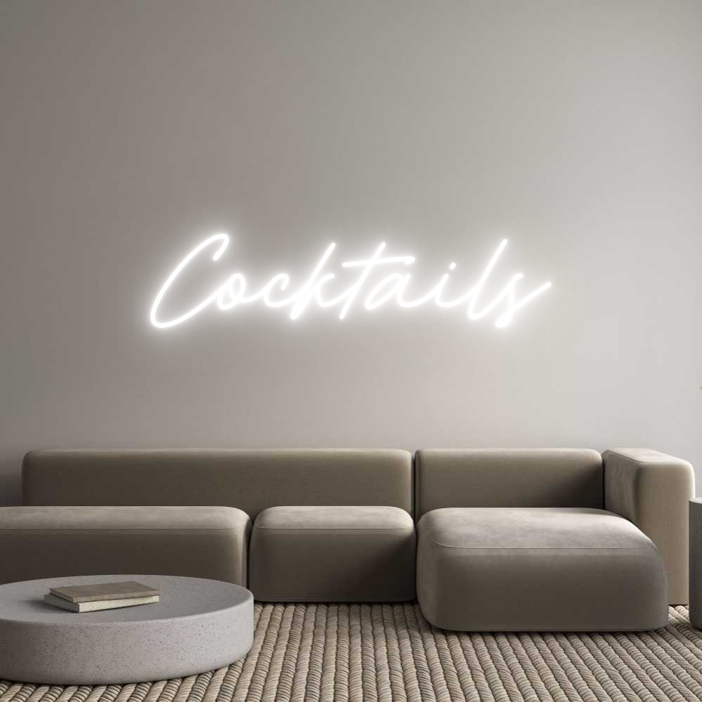 Individuelles Neon: Cocktails