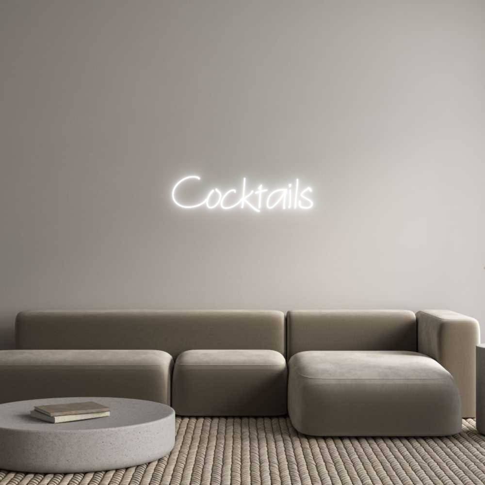 Individuelles Neon: Cocktails