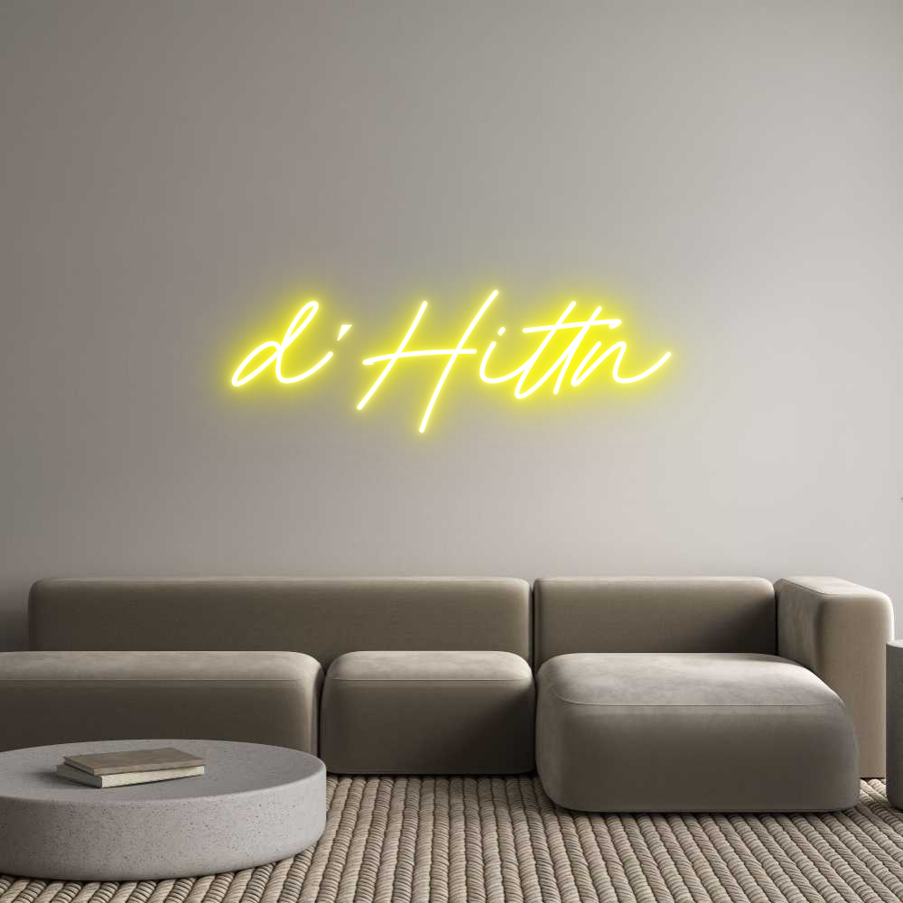 Individuelles Neon: d´Hittn