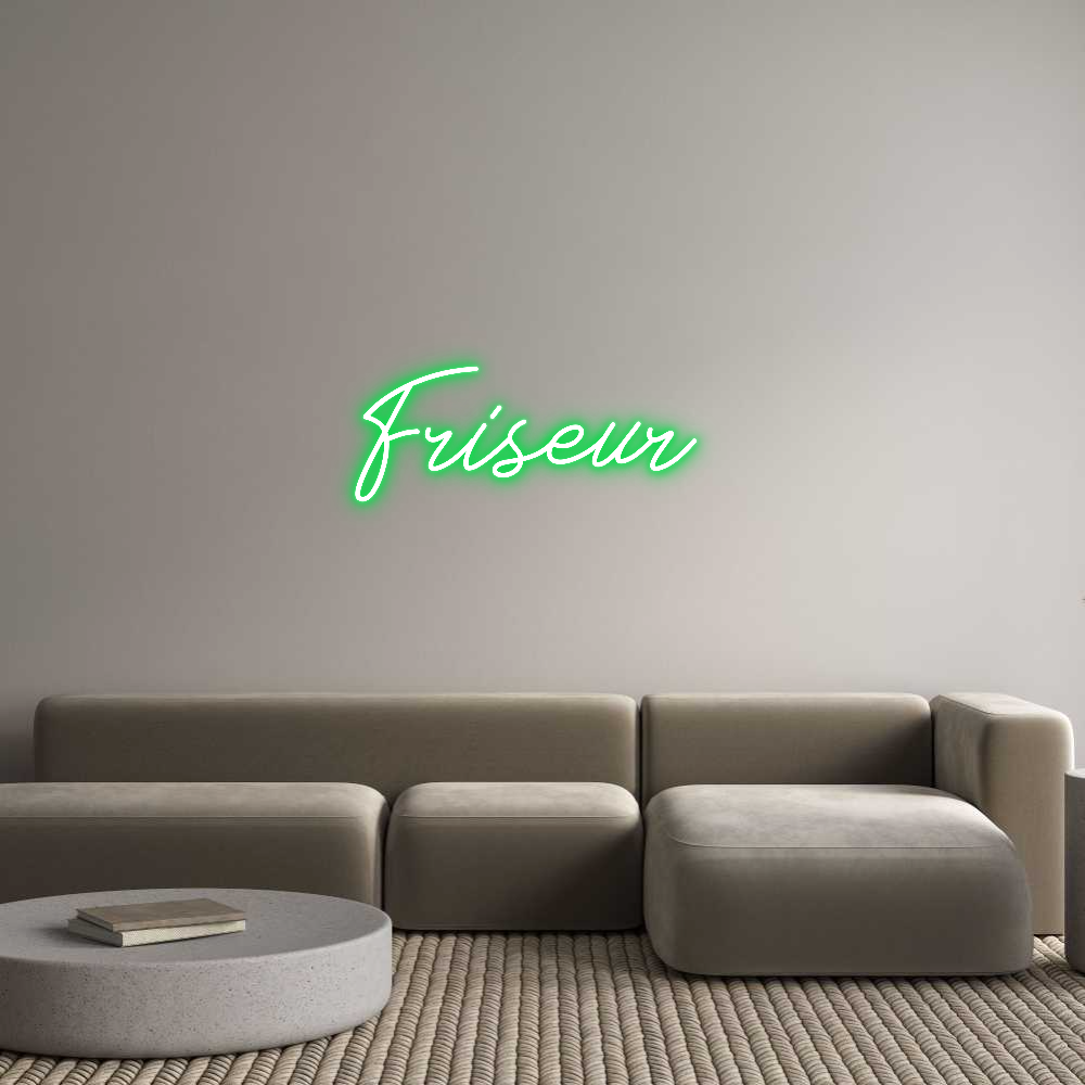 Individuelles Neon: Friseur