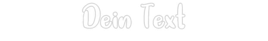 Individuelles Neon: Dein Text