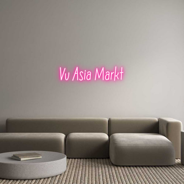 Individuelles Neon: Vu Asia Markt