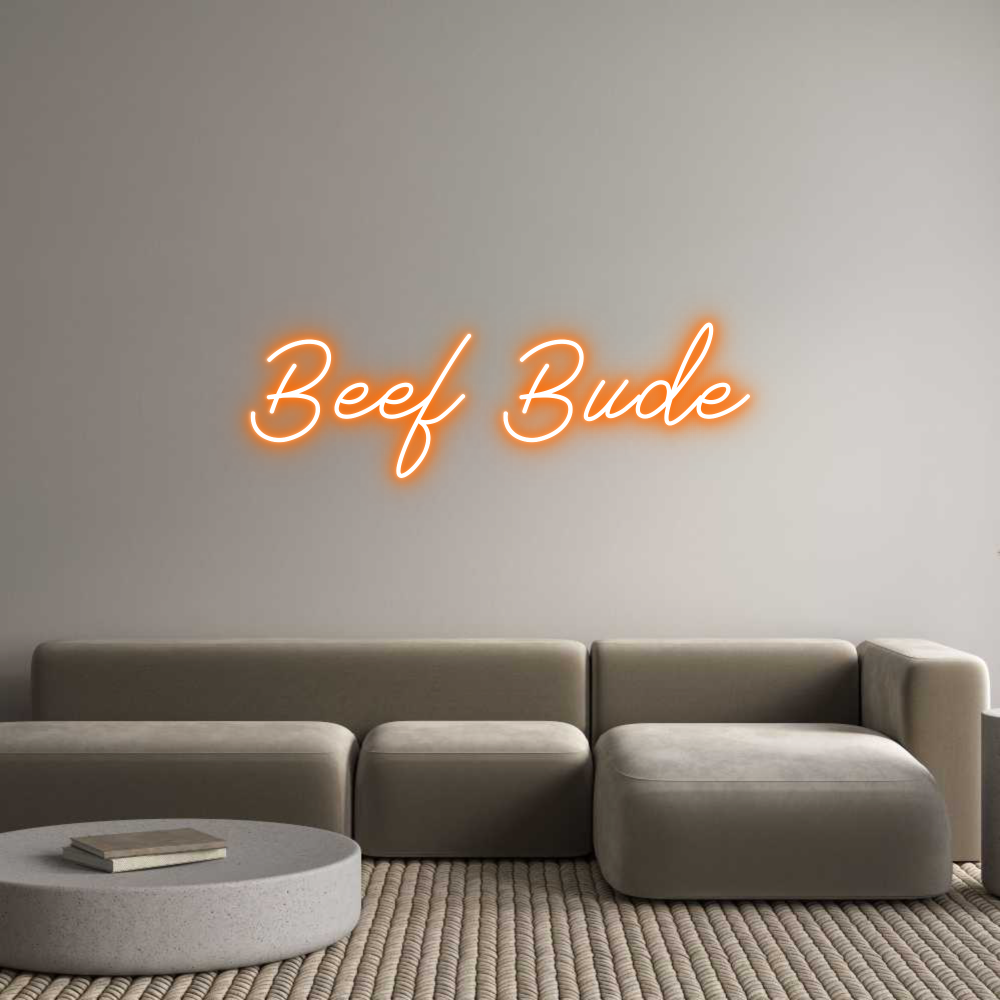 Individuelles Neon: Beef Bude