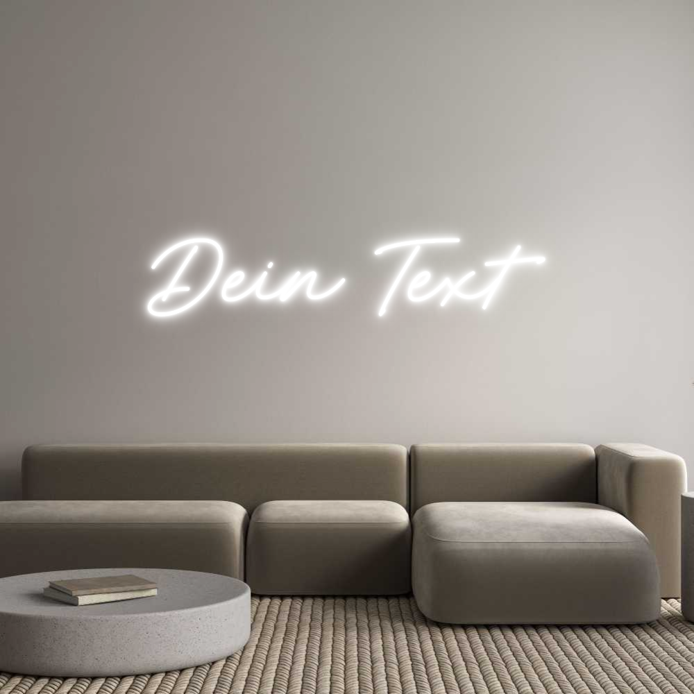 Individuelles Neon: Dein Text