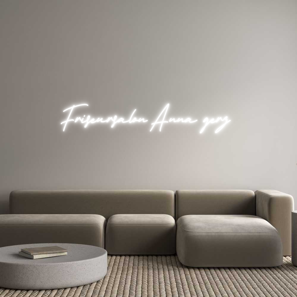 Individuelles Neon: Friseursalon ...
