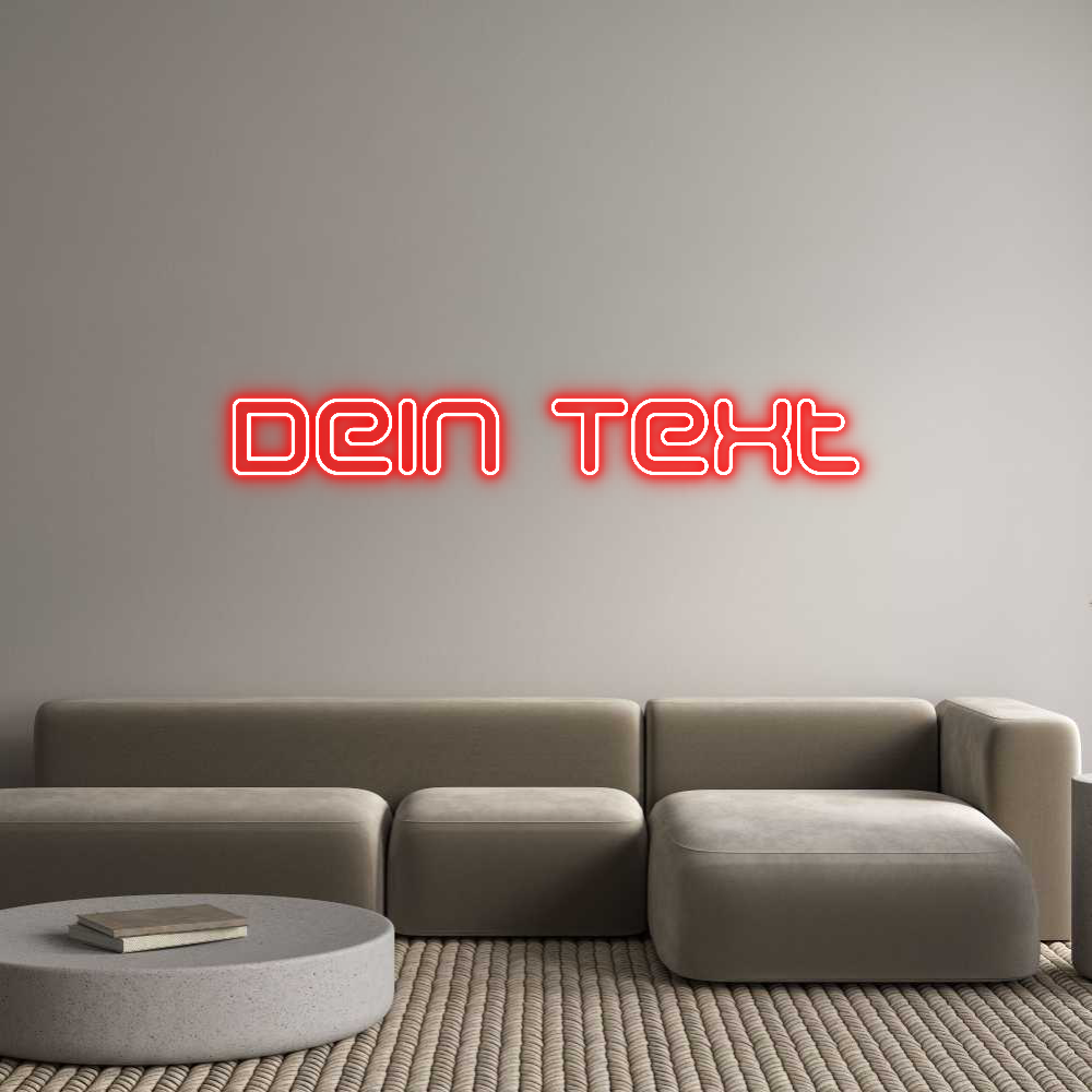 Individuelles Neon: Dein Text