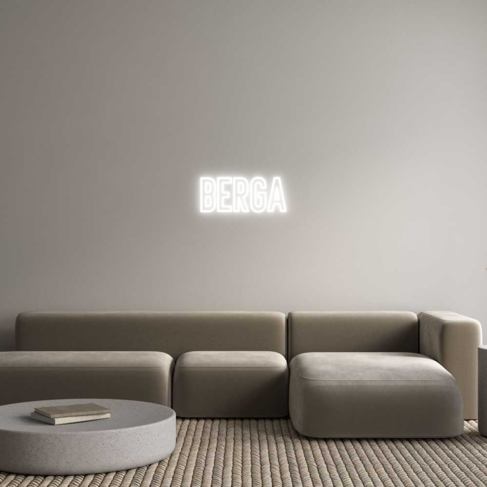 Individuelles Neon: BERGA