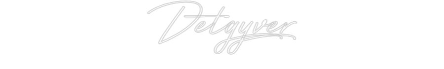 Individuelles Neon: Detgyver