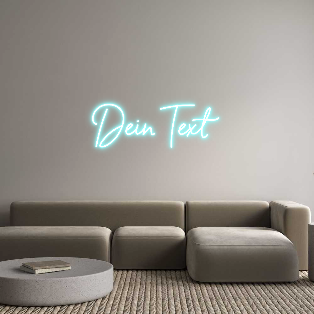 Individuelles Neon: Dein Text